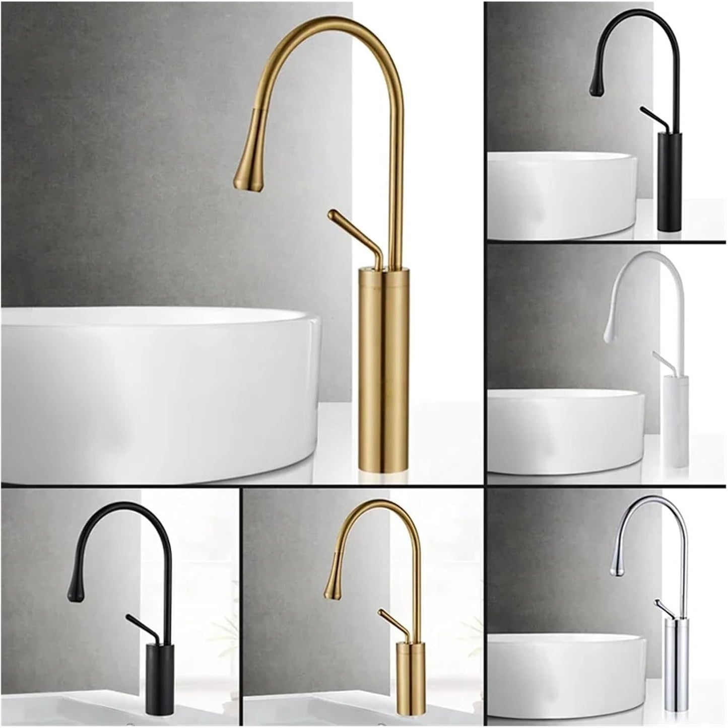 Modern Bathroom Faucet Single Lever Polished Basin Tap Minimalist Vanity Fixture