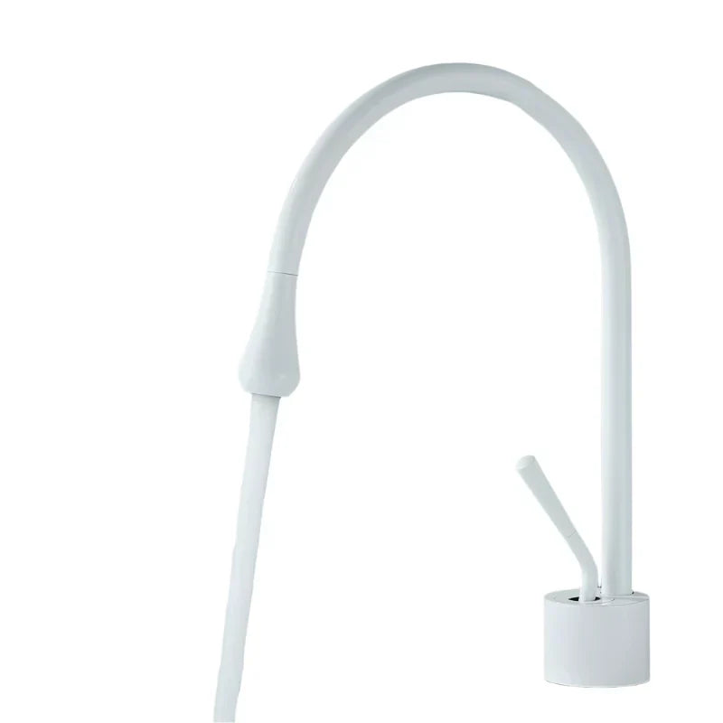 Modern Bathroom Faucet Single Lever Polished Basin Tap Minimalist Vanity Fixture