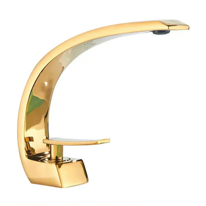 Modern Bathroom Faucet Sink Single Lever Basin Mixer Tap Sleek Vanity Fixture