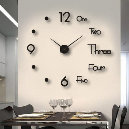 Modern Creative Wall Clock Contemporary Home Decor