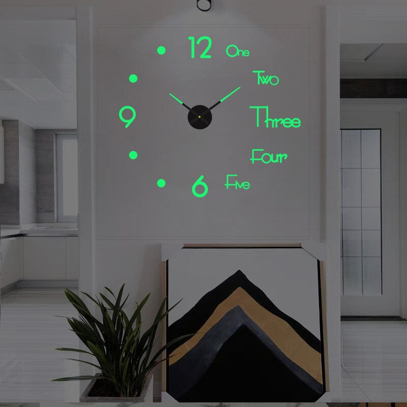 Modern Creative Wall Clock Contemporary Home Decor