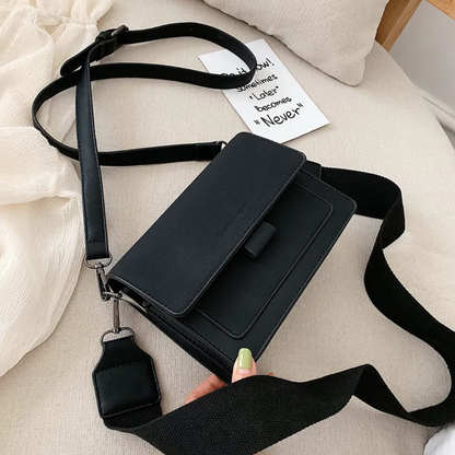 Modern Crossbody Shoulder Bag with Smooth Zipper and Adjustable Strap