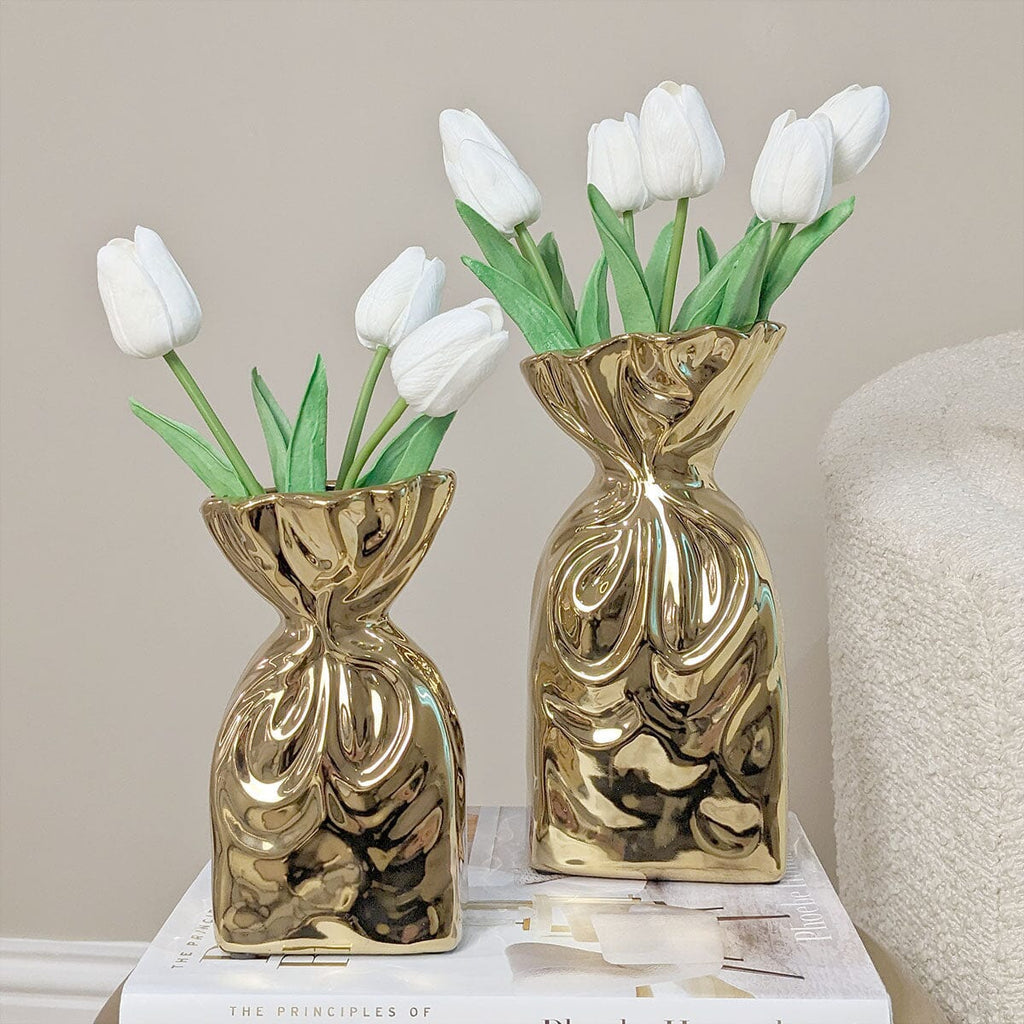 Modern Decorative Vase Elegant Flower Vase for Living Room, Table Decor & Floral Arrangements