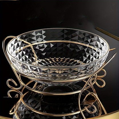 Modern Fruit Bowl Holder Minimalist Countertop Display Stand