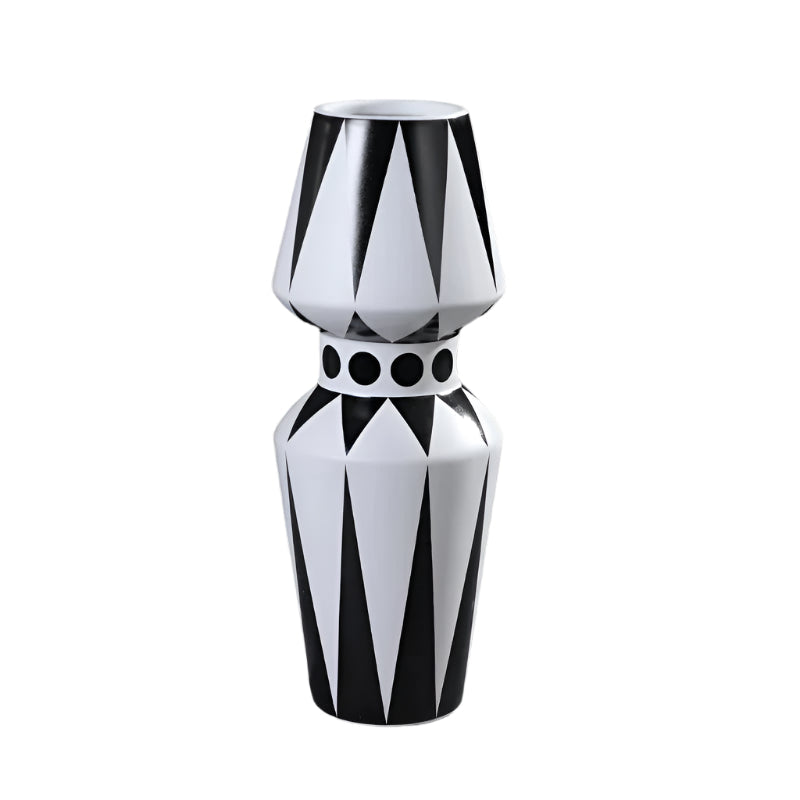 Modern Geometric Vase Decorative Flower Arrangement Home Decor Accent