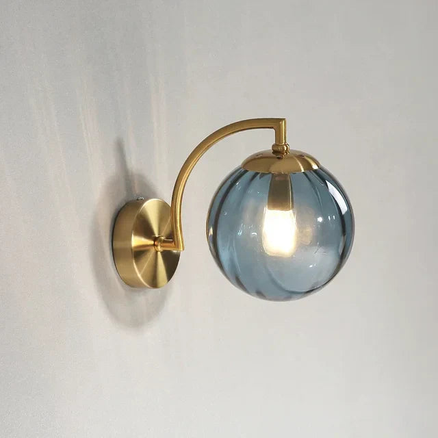 Modern Glass Wall Lamp Elegant Indoor Wall Sconce Decorative Lighting Fixture