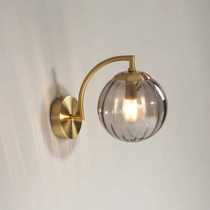 Modern Glass Wall Lamp Elegant Indoor Wall Sconce Decorative Lighting Fixture