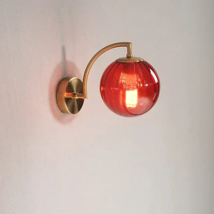 Modern Glass Wall Lamp Elegant Indoor Wall Sconce Decorative Lighting Fixture