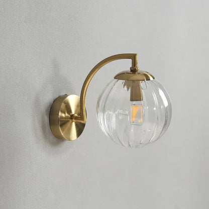 Modern Glass Wall Lamp Elegant Indoor Wall Sconce Decorative Lighting Fixture