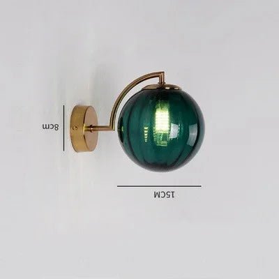 Modern Glass Wall Lamp Elegant Indoor Wall Sconce Decorative Lighting Fixture