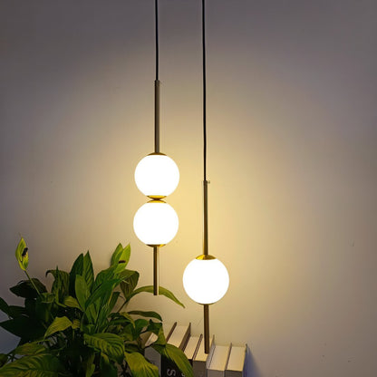 Modern Globe Pendant Light Elegant Hanging Ceiling Lamp for Bedroom Dining Room Living Room