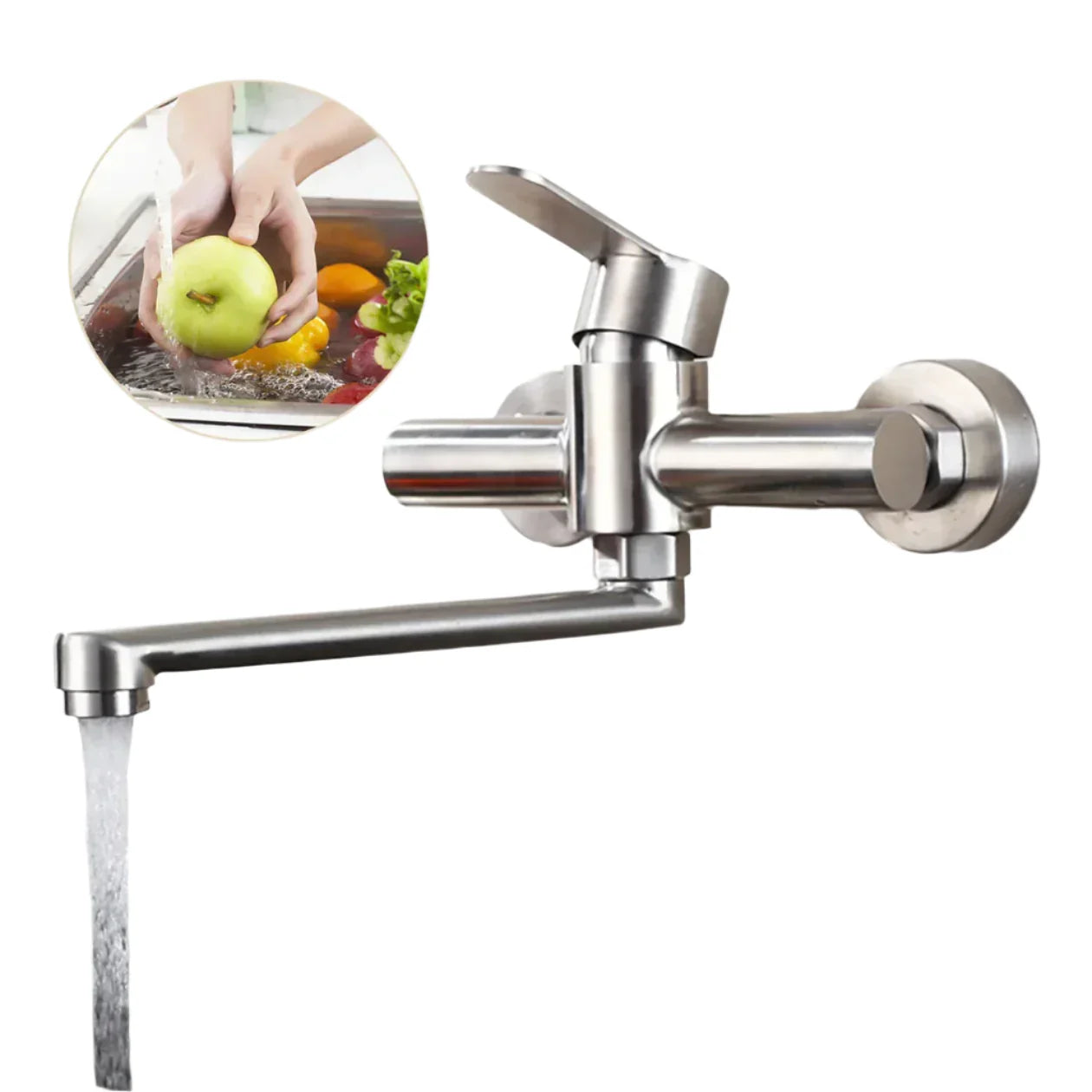 Modern Kitchen Faucet 360 Swivel Spout Single Handle Sink Mixer Tap