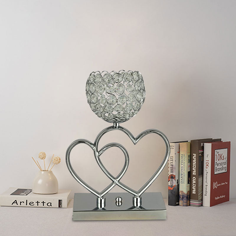 Modern LED Table Lamp Heart Design Bedside Desk Lamp Decorative Ambient Light