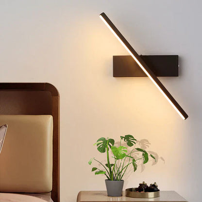 Modern LED Wall Lamp 330 Degree Rotating Wall Light Geometric Wall Sconce for Living Room Bedroom Lighting