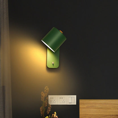 Modern LED Wall Lamp Switch Metal Design Indoor Lighting