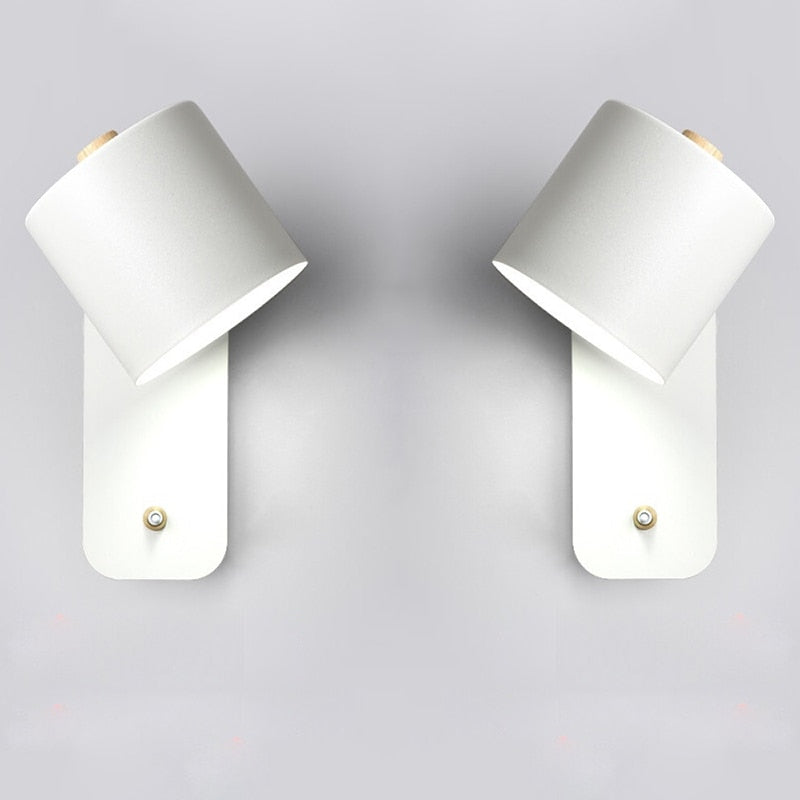 Modern LED Wall Lamp Switch Metal Design Indoor Lighting
