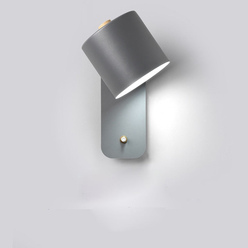 Modern LED Wall Lamp Switch Metal Design Indoor Lighting