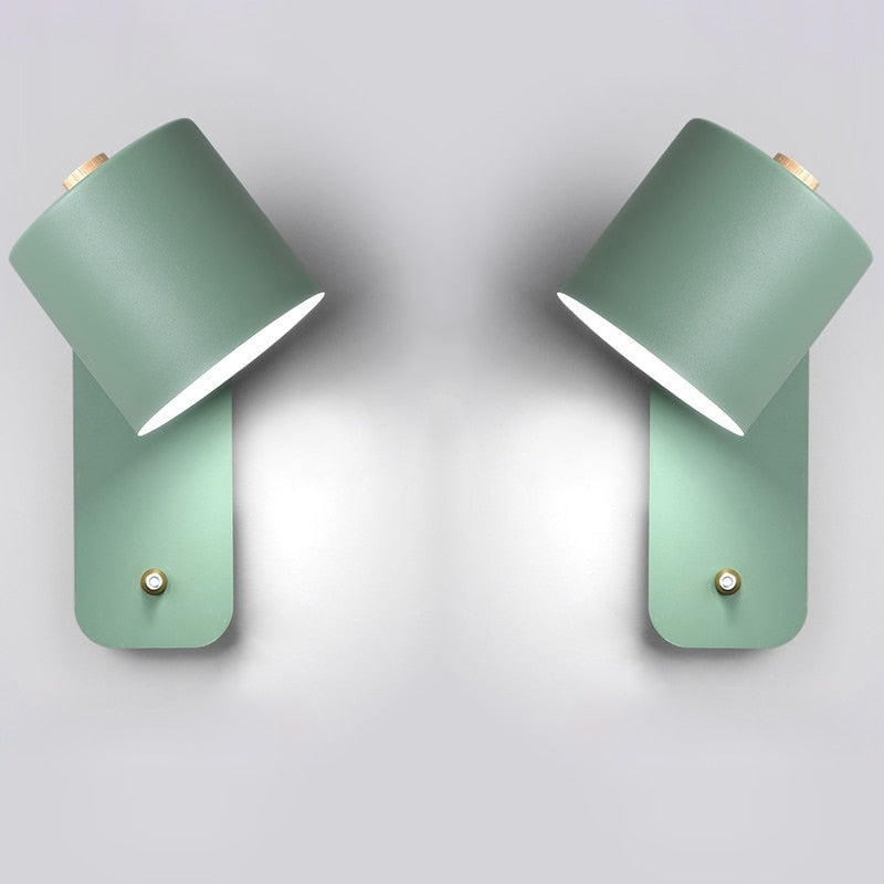 Modern LED Wall Lamp Switch Metal Design Indoor Lighting