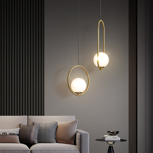 Modern Loft Style LED Pendant Light Hanging Ceiling Lamp for Living Room Dining Room Decor
