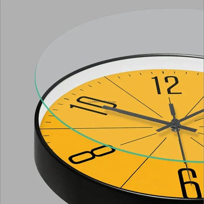 Modern Nordic Wall Clock Minimalist Black and White Decorative Wall Clock for Living Room Bedroom