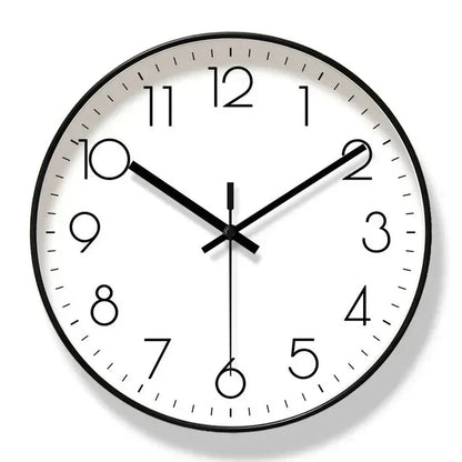 Modern Nordic Wall Clock Minimalist Black and White Decorative Wall Clock for Living Room Bedroom