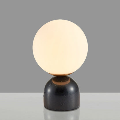 Modern Round Table Lamp Decorative Globe Bedside Lamp with Stable Base