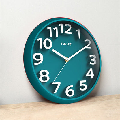 Modern Silent 3D Wall Clock Large Numbers Minimalist Non-Ticking Decorative Wall Clock
