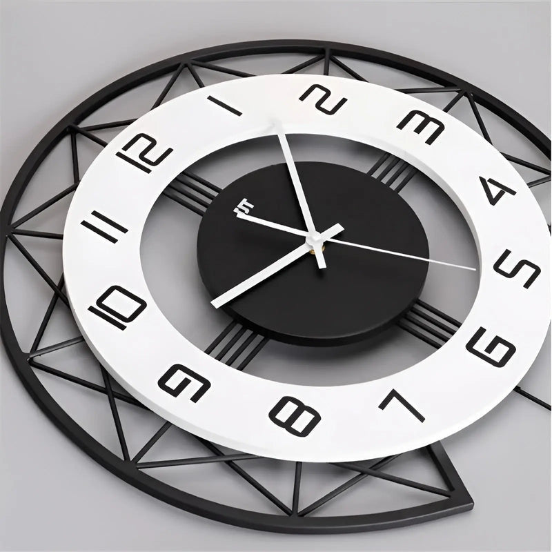 Modern Silent Wall Clock Minimalist Decorative Wall Clock for Home and Office