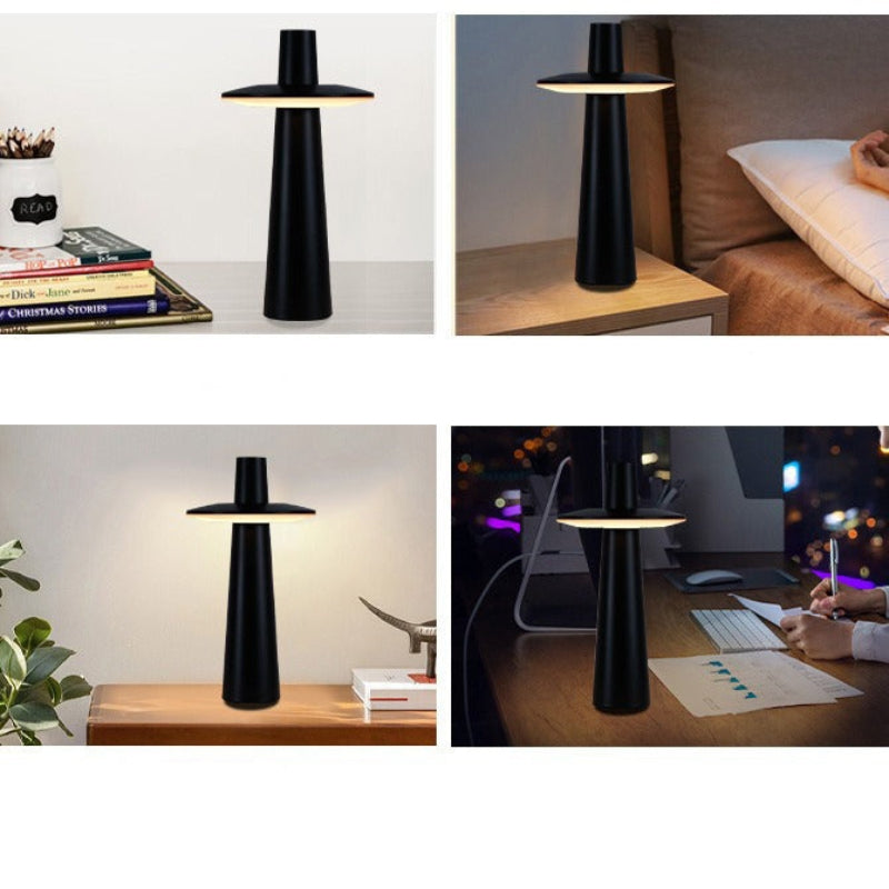 Modern Touch Sensor Table Lamp Unique Design Compact Bedside Desk Light