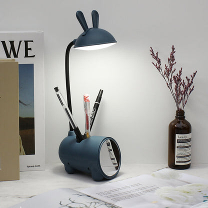Multifunction Cute Rabbit Desk Lamp LED Touch USB Pen Holder