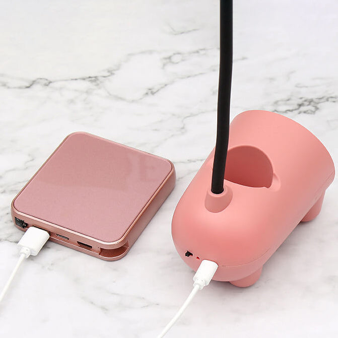 Multifunction Cute Rabbit Desk Lamp LED Touch USB Pen Holder
