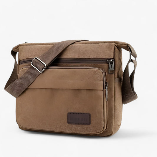 Multifunctional Canvas Shoulder Bag for Men Large Capacity Everyday Carry