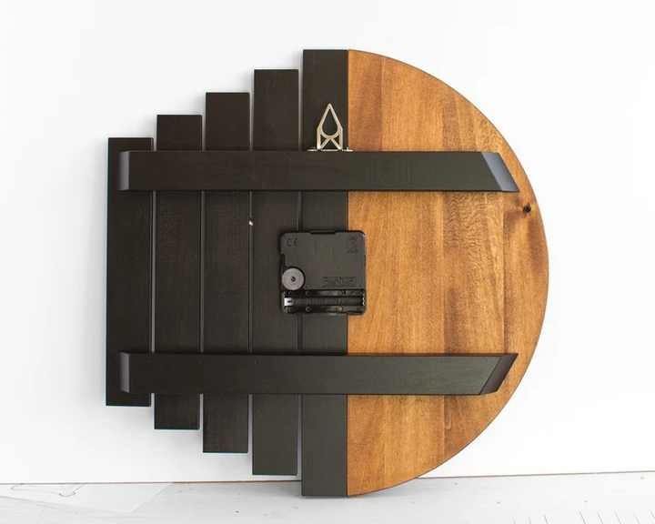 Natural Wooden Wall Clock Silent Movement Home Decor