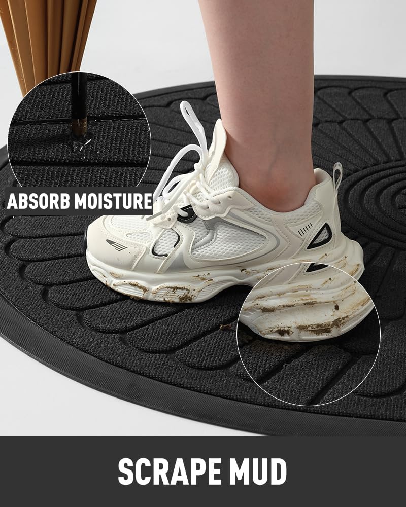 Non Slip Indoor Outdoor Door Mat Heavy Duty Dirt Trapping Entry Floor Rug