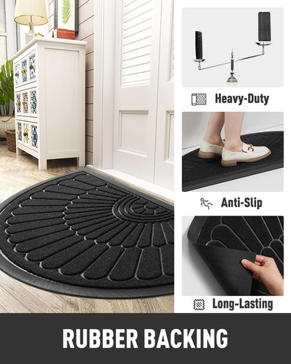 Non Slip Indoor Outdoor Door Mat Heavy Duty Dirt Trapping Entry Floor Rug