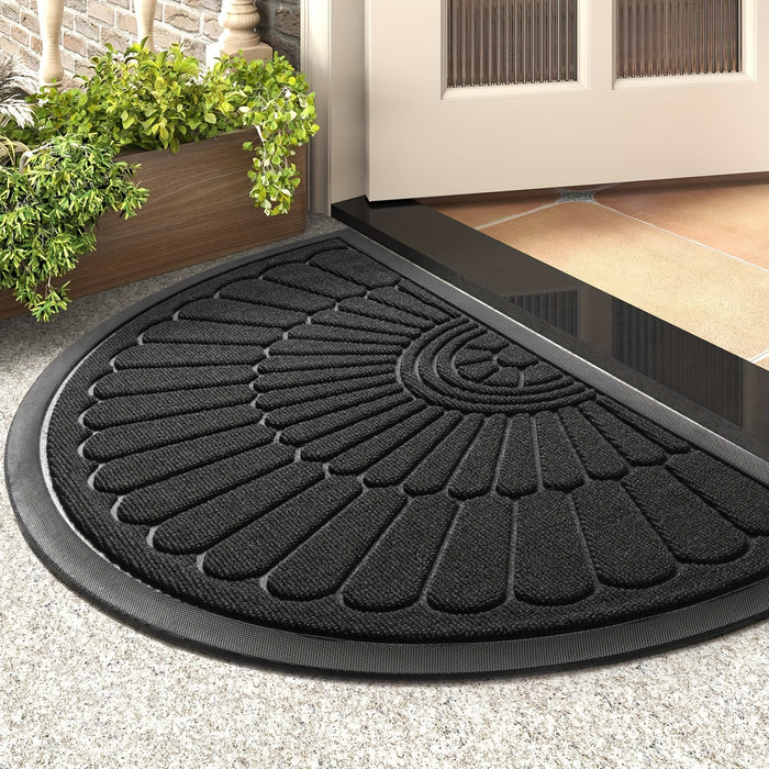 Non Slip Indoor Outdoor Door Mat Heavy Duty Dirt Trapping Entry Floor Rug