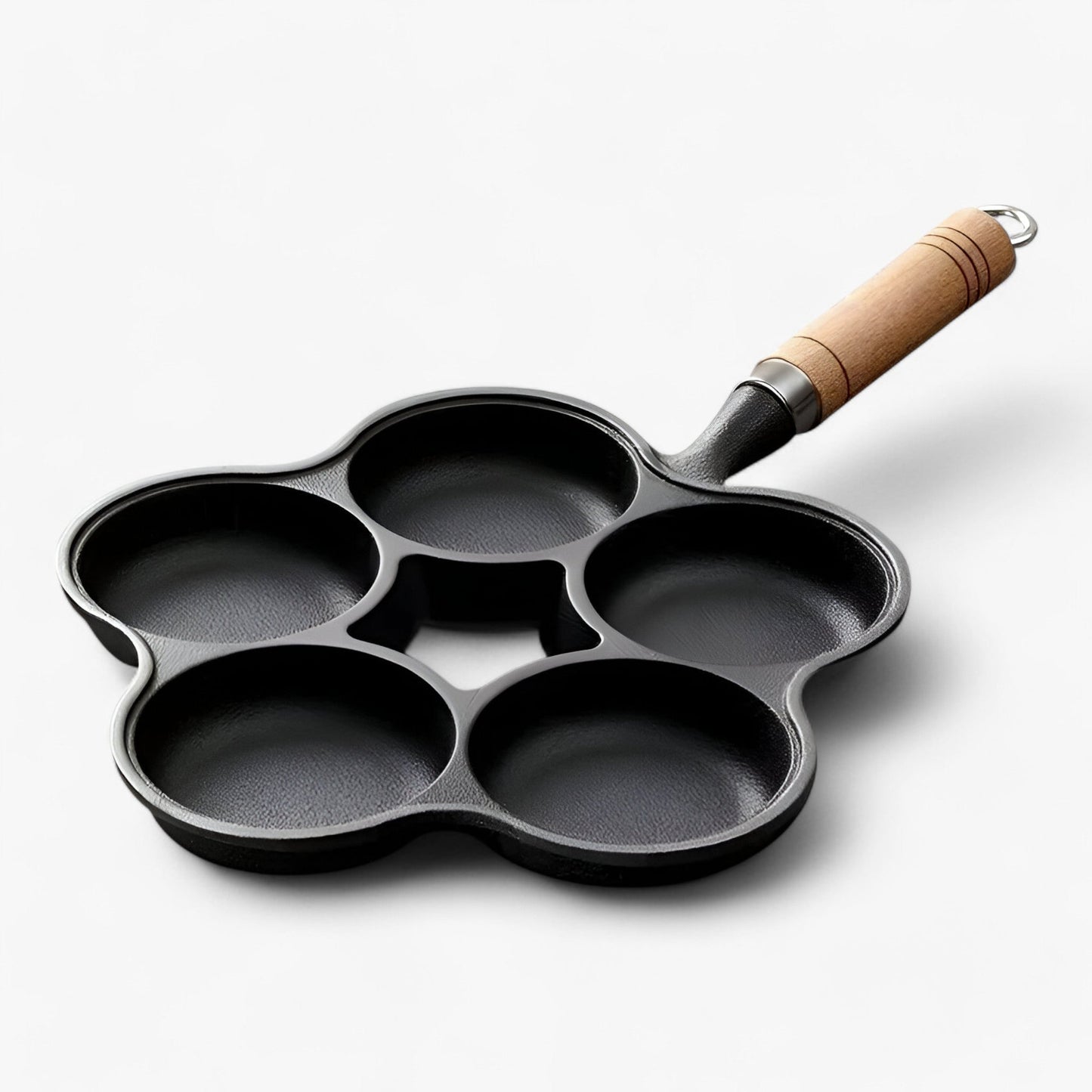 Nonstick Breakfast Pan with Multi Section Egg Pancake Frying Pan and Non Slip Handle