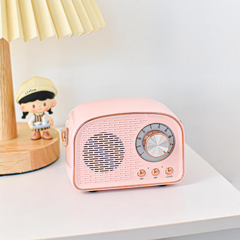 Nostalgix Retro Radio Bluetooth Speaker Vintage Design Wireless Sound System