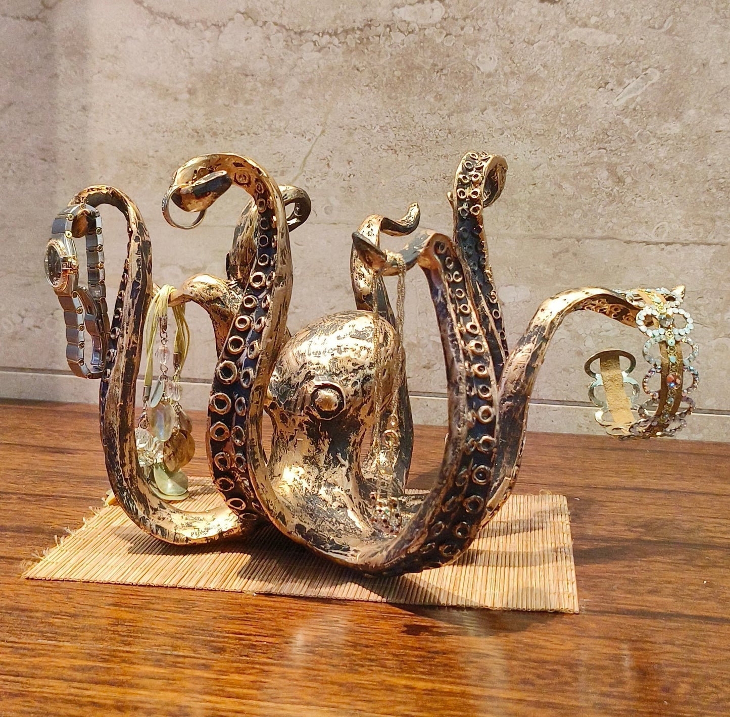 Octopus Mug Holder Resin Coffee Cup Rack Nautical Kitchen Decor Display Stand