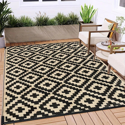Outdoor Camping Rug Waterproof Reversible Foldable Patio Garden Mat
