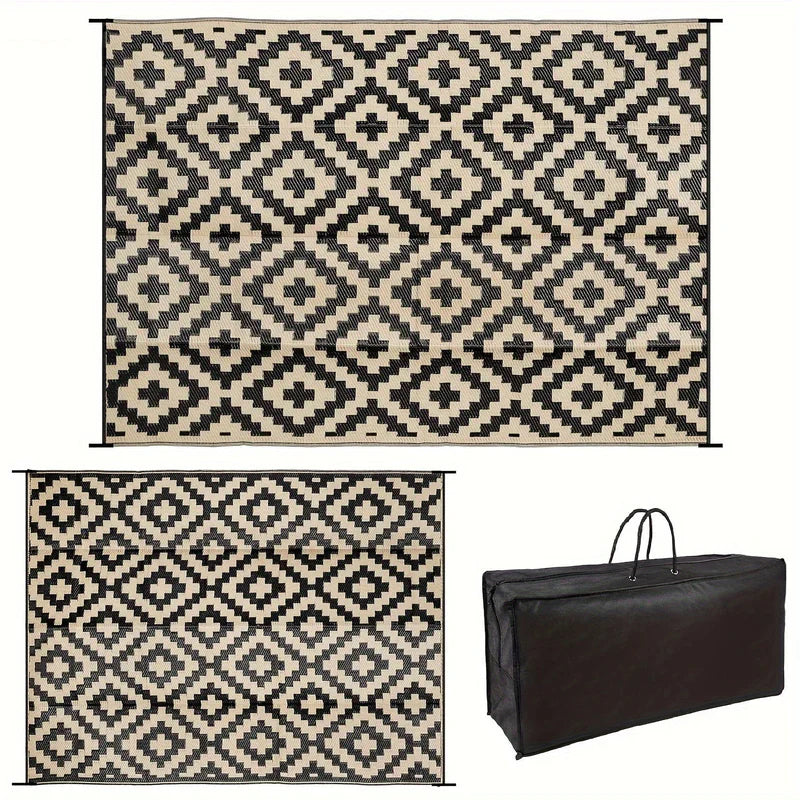 Outdoor Camping Rug Waterproof Reversible Foldable Patio Garden Mat
