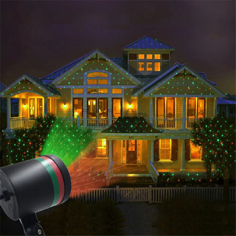 Outdoor Laser Projector Christmas House Light Decoration