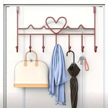 Over Door Hook Rack Modern Door Hanger Organizer for Coats Towels and Accessories