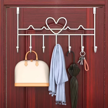Over Door Hook Rack Modern Door Hanger Organizer for Coats Towels and Accessories