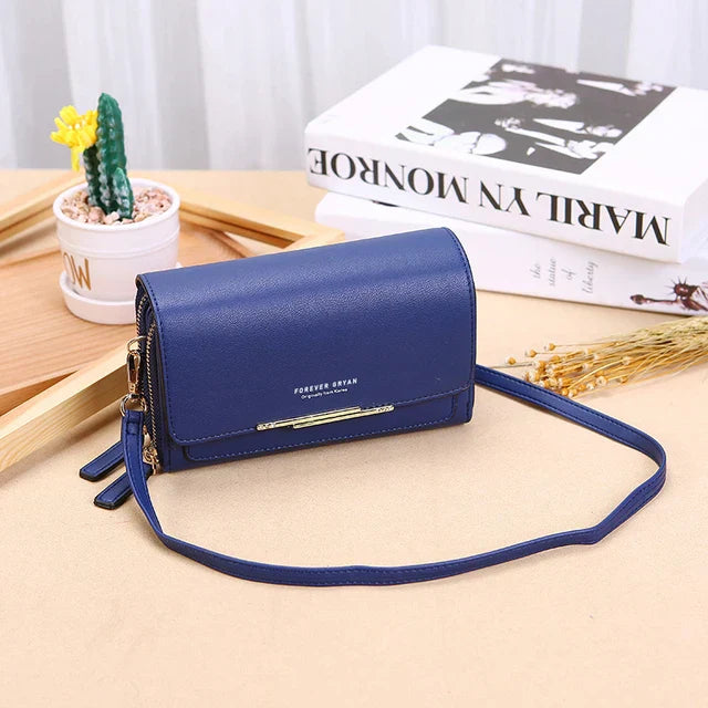 PU Vegan Leather Womens Handbag Soft Flap Design Shoulder Bag