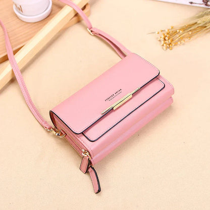 PU Vegan Leather Womens Handbag Soft Flap Design Shoulder Bag