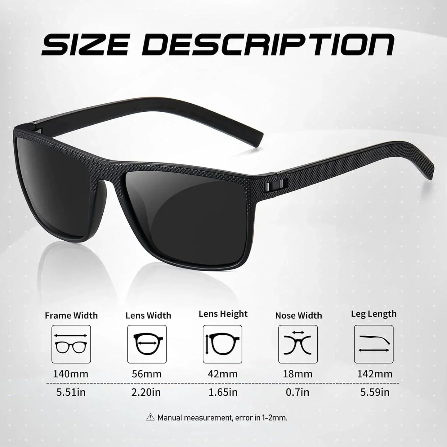 Polarized Sunglasses 3 Pack – UV400 Protection for Outdoor Activities