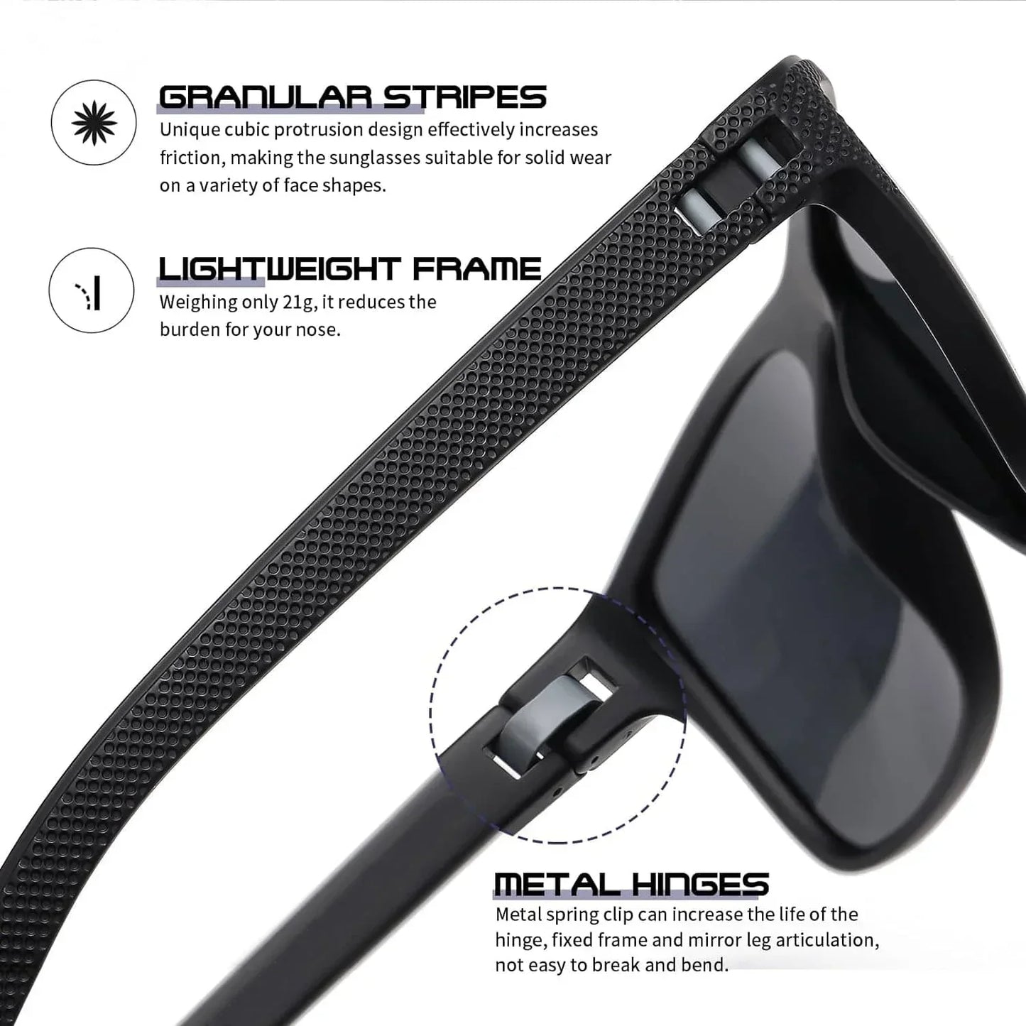 Polarized Sunglasses 3 Pack – UV400 Protection for Outdoor Activities