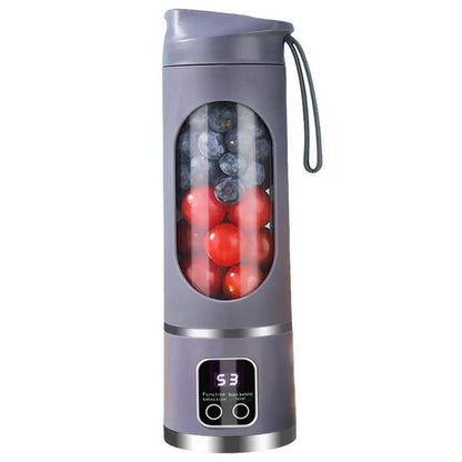 Portable Blender Juicer 450ml USB Rechargeable Smoothie Maker with Ice Crushing