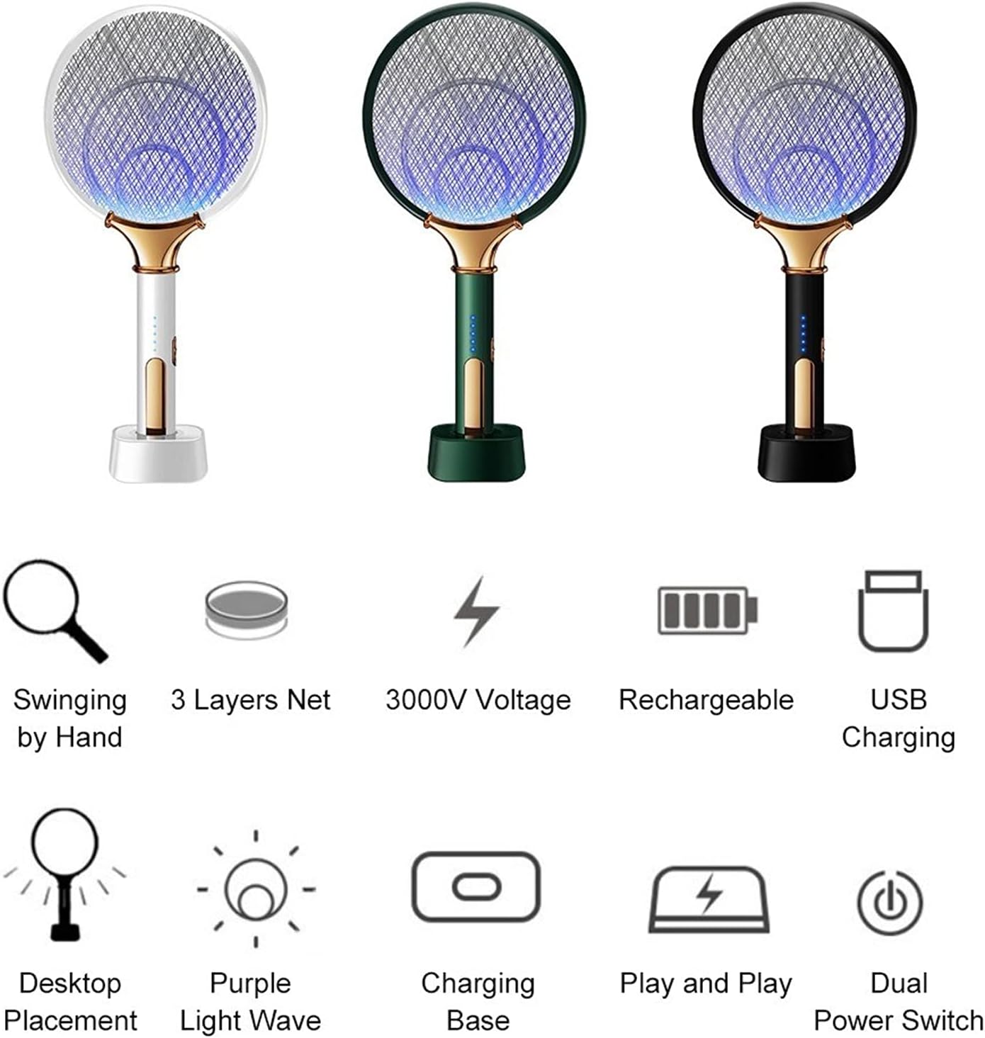 Portable Electric Mosquito Killer – Rechargeable, Safe and Eco Friendly